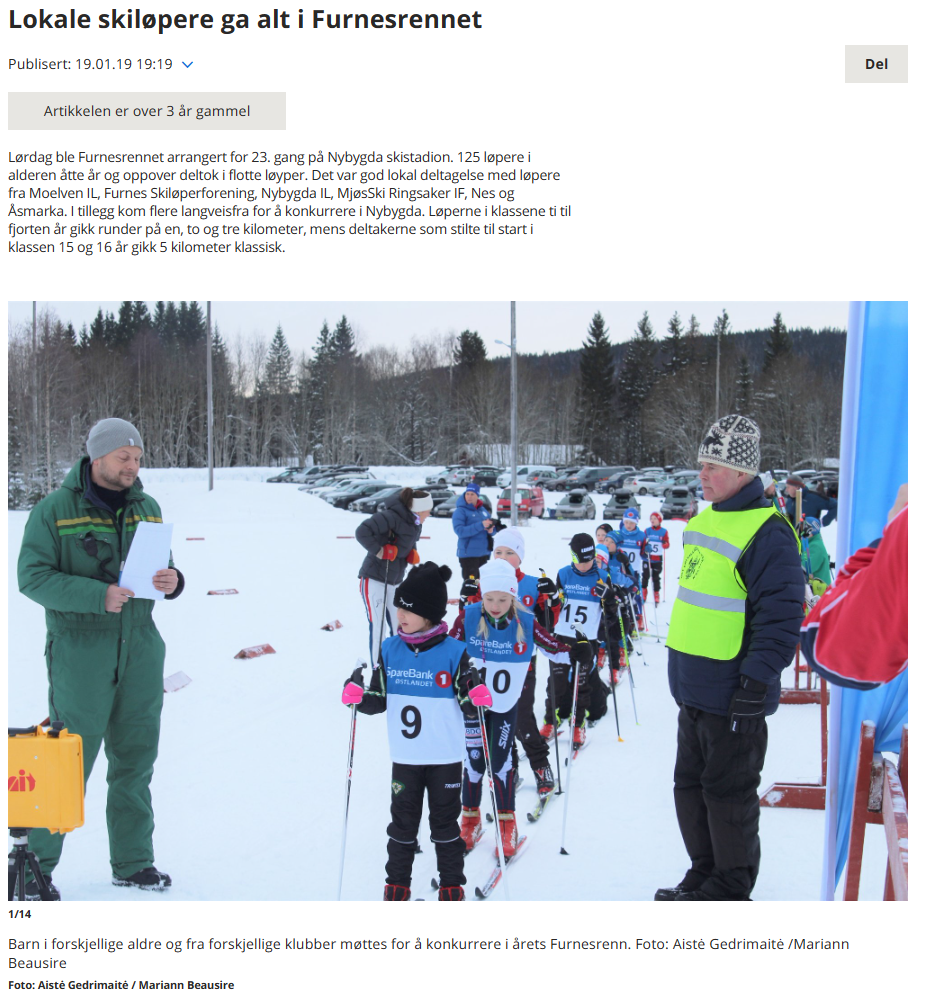 2019.01.19 Furnesrennet Ringsaker Blad 2019.01.19 Furnesrennet Ringsaker Blad